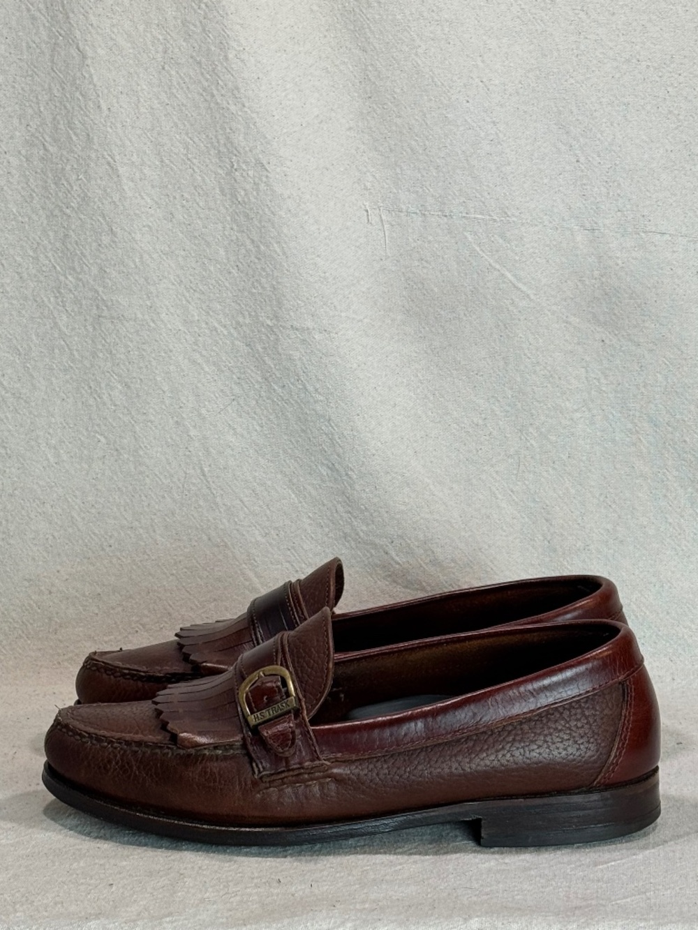H.S. Trask Kiltie Buckle Strap Loafers Mens Size 9.5M - Picture 4 of 15